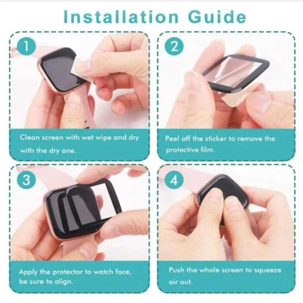 2Pcs 3D Protective Film For Samsung Galaxy Fit 3 3D Curved Edge HD Full Cover Screen Protector