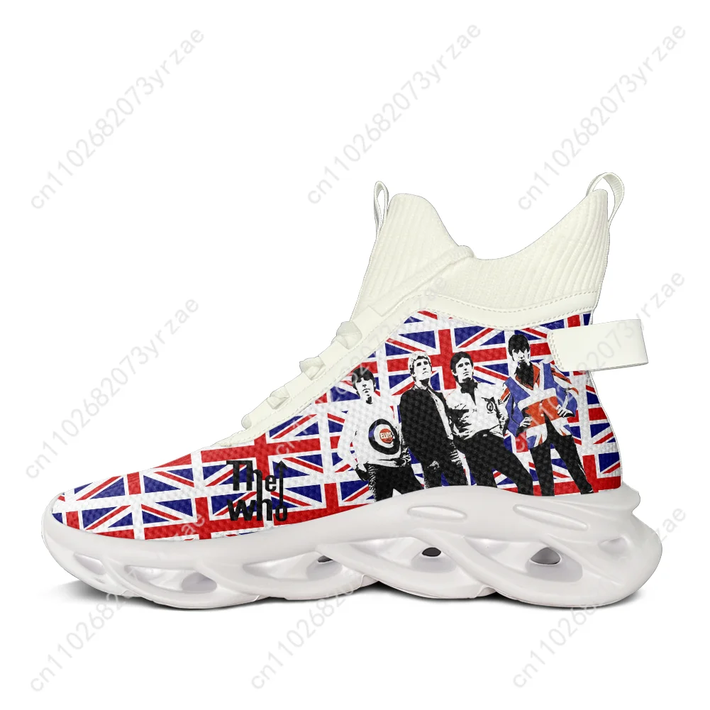 The Who High Top أحذية رياضية مسطحة للرجال والنساء المراهقات أحذية رياضية عالية الجودة مخصصة على الموضة حذاء كاجوال مصنوع حسب الطلب