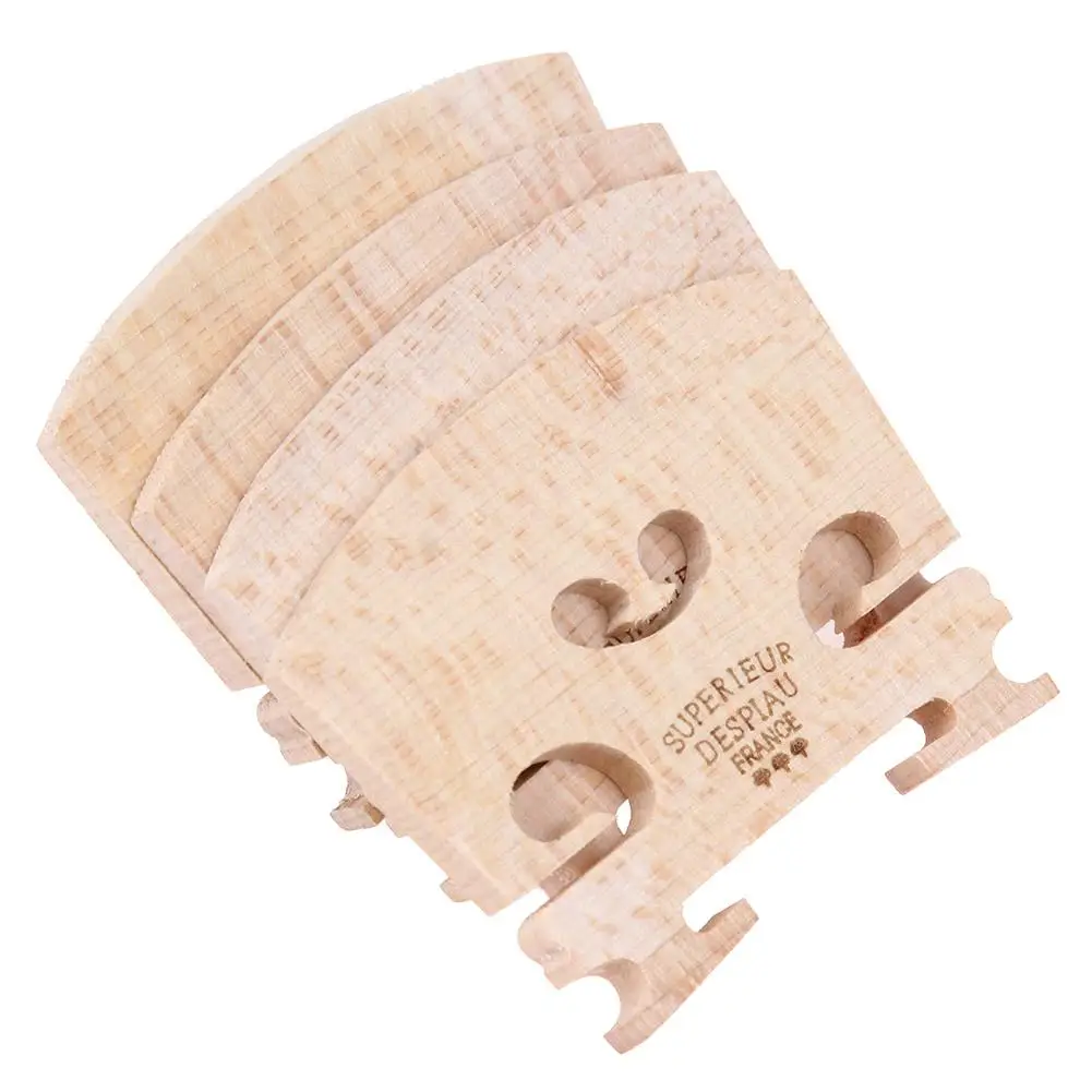 4er-Set Violinbrücken aus Ahornholz für 4/4-3/4 Größe Instrumentenzubehör Violinsaiten Brückenteil Werkzeuge 50 x 40 x 5 mm – Detail 16