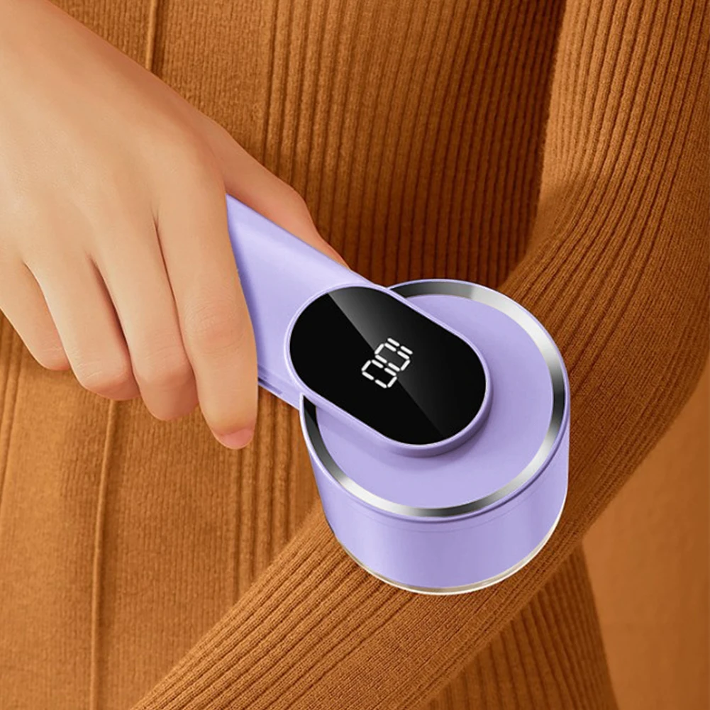 Electric Lint Remover with Six Blade Efficiency Smart Digital Display and Type C Fast Charging Portable Device