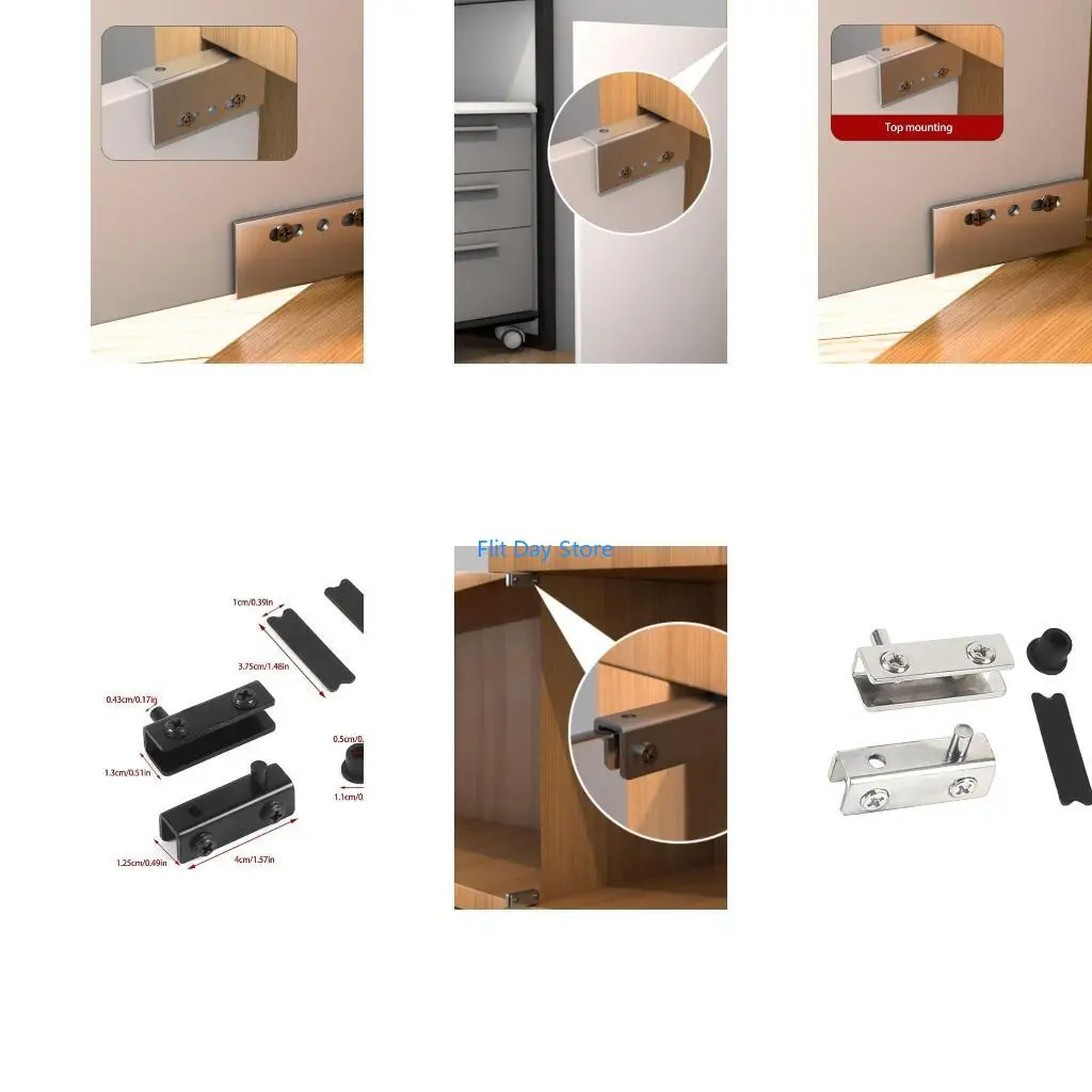 F92C Secure Concealed Hinges Glass Door Sneak Hinges Simple Install for Glass Door