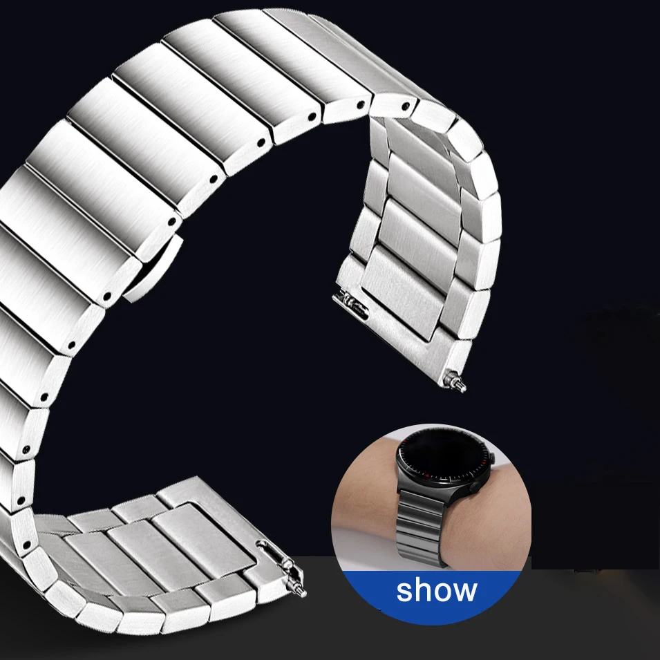 Stainless Steel GT Watchband For Huawei Watch GT 3 46mm/ GT2 Pro/GT 2e/Watch 3/3 pro Strap Business 22mm Universal Man Watchband