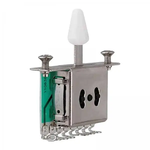 Guitar Pickup Selector Switch Replacement Component Sturdy Alloy ABS with Knob Easy Install for Electric Guitar