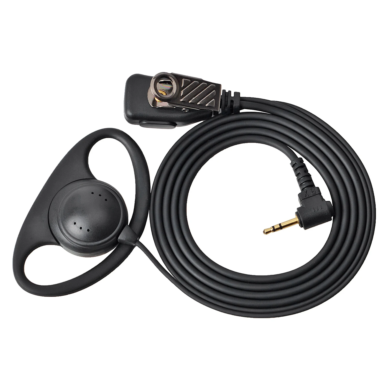 1 دبوس سماعة أذن لاسلكية على شكل حرف D مع ميكروفون متوافق مع راديو موتورولا TLKR T6 T7 T8 T9 T60 T61 T80 T81 T92 H20