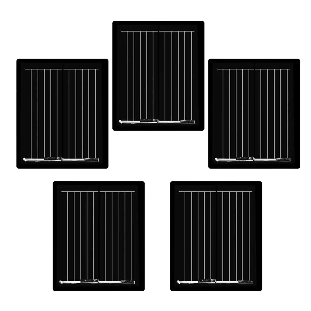 5Pcs Mini Solar Panel Polycrystalline Silicon DIY Battery Charger 30x25mm 1V