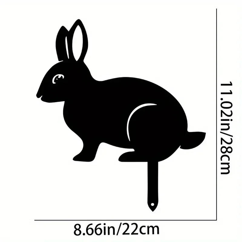 Rabbit/Squirrel Figurines Hollow Dust Proof Wrought Iron Realistic Rabbits Art Sculpture for Garden Party Decor Metal Home Yard