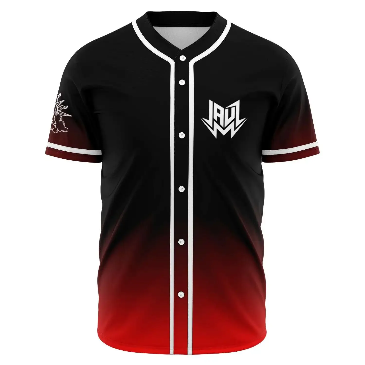 JAUZ Merch Bite This Baseball Jersey Men/Women Casual Streetwear Thin button Baseball uniform Oil Slick Customi Baseball Jersey