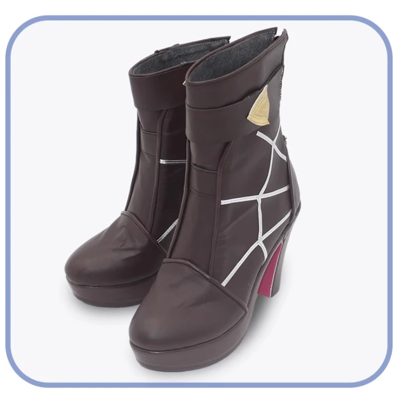 Game Honkai: Star Rail Kafka Cosplay Shoes Adult Women Girls High Heels Leather Boots Halloween Costume Props Accessories