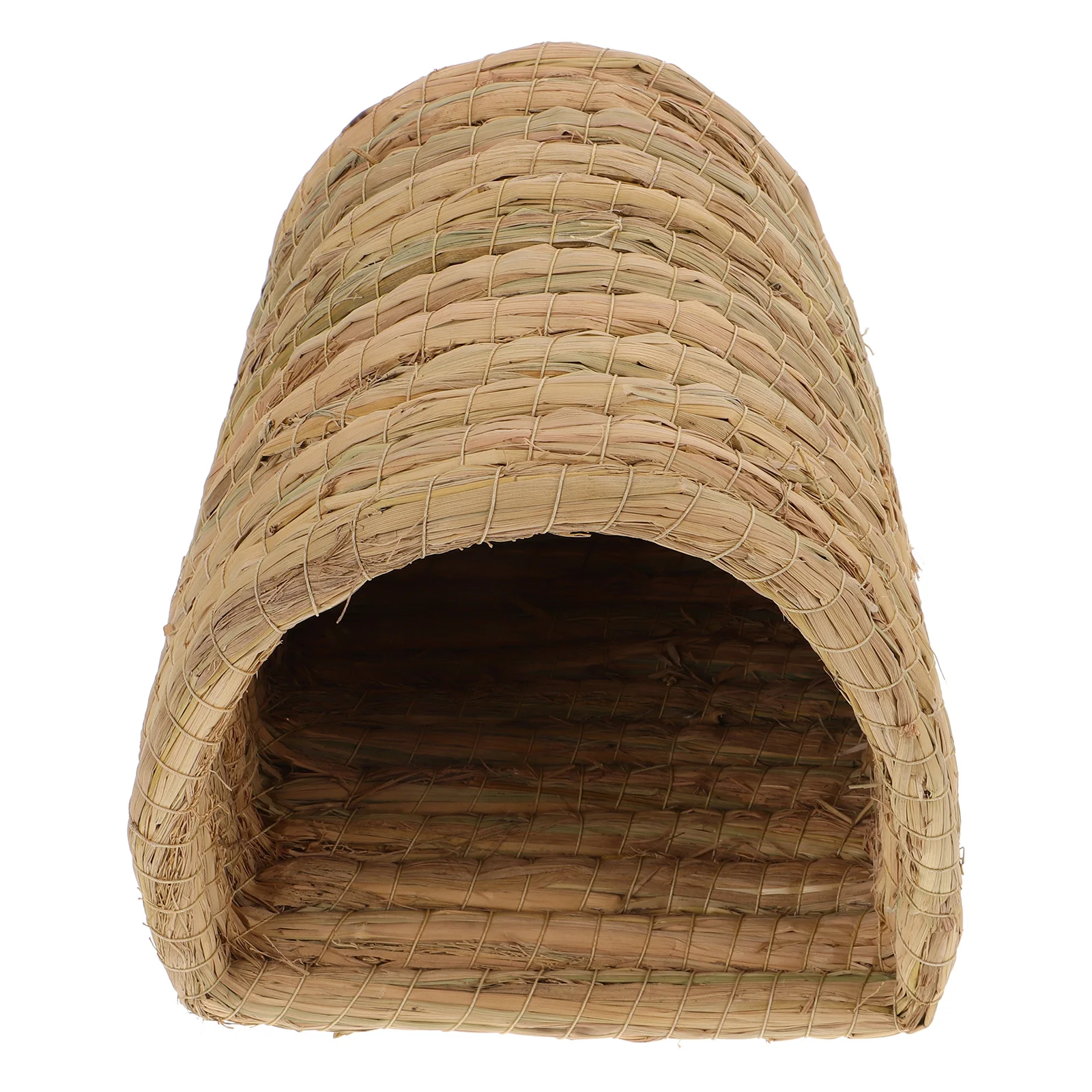 

Grass Woven Pet Nest Size S For Chickens Rabbits Hamsters Small Animals Laying House Sleeping Bed Semienclosed Straw Woven Hut
