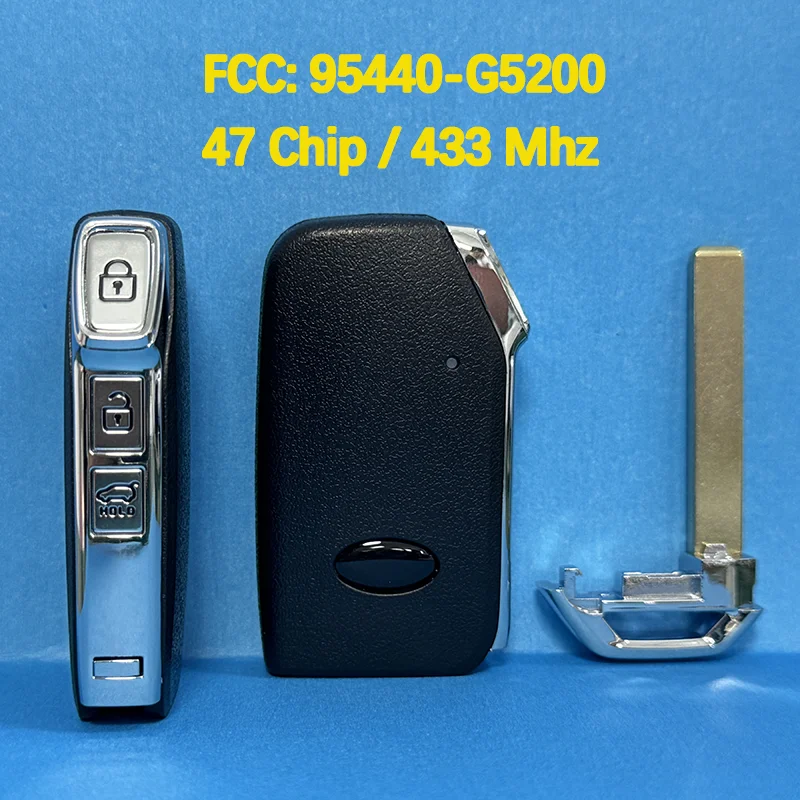 CN051102 Послепродажный 3-кнопочный оригинальный умный дистанционный ключ 47 чипов 433 МГц FCC 95440-G5200 для KIA NIRO 2019