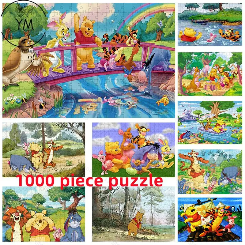 

Creative Puzzles Disney Winnie The Pooh 1000 Pieces Paper HD Printing Puzzles Educational Toys Kids Adult Collection Hobby Gifts