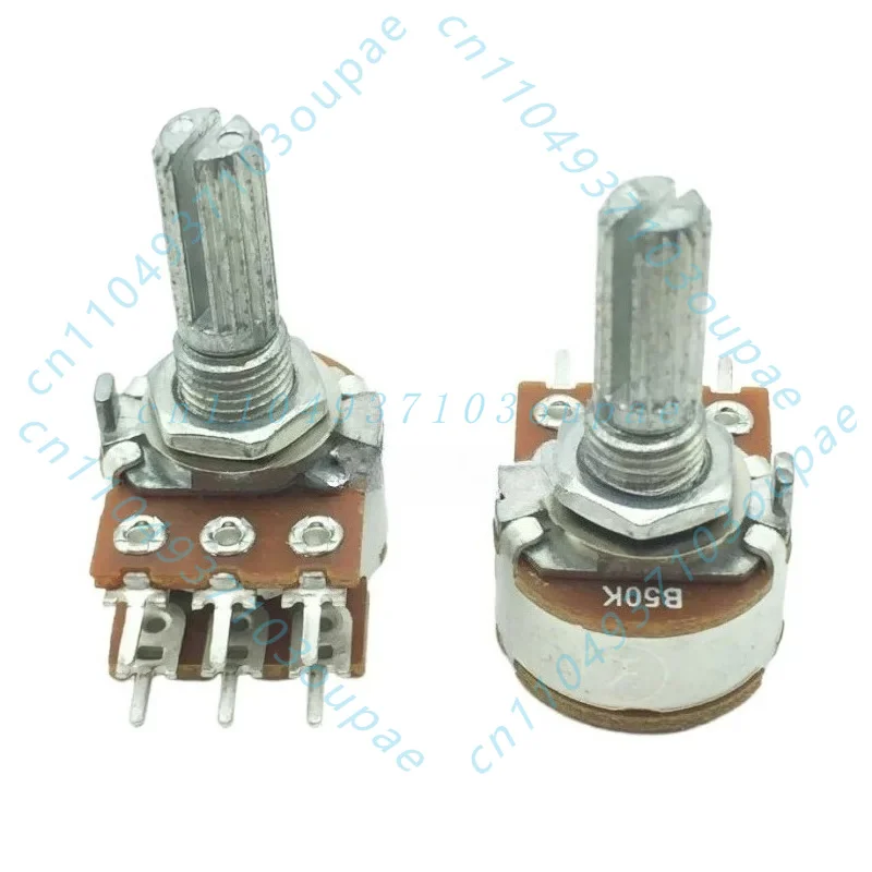 For RK16 type dual potentiometer, audio volume amplifier 6 feet 20mm flower shaft 10K20K50K