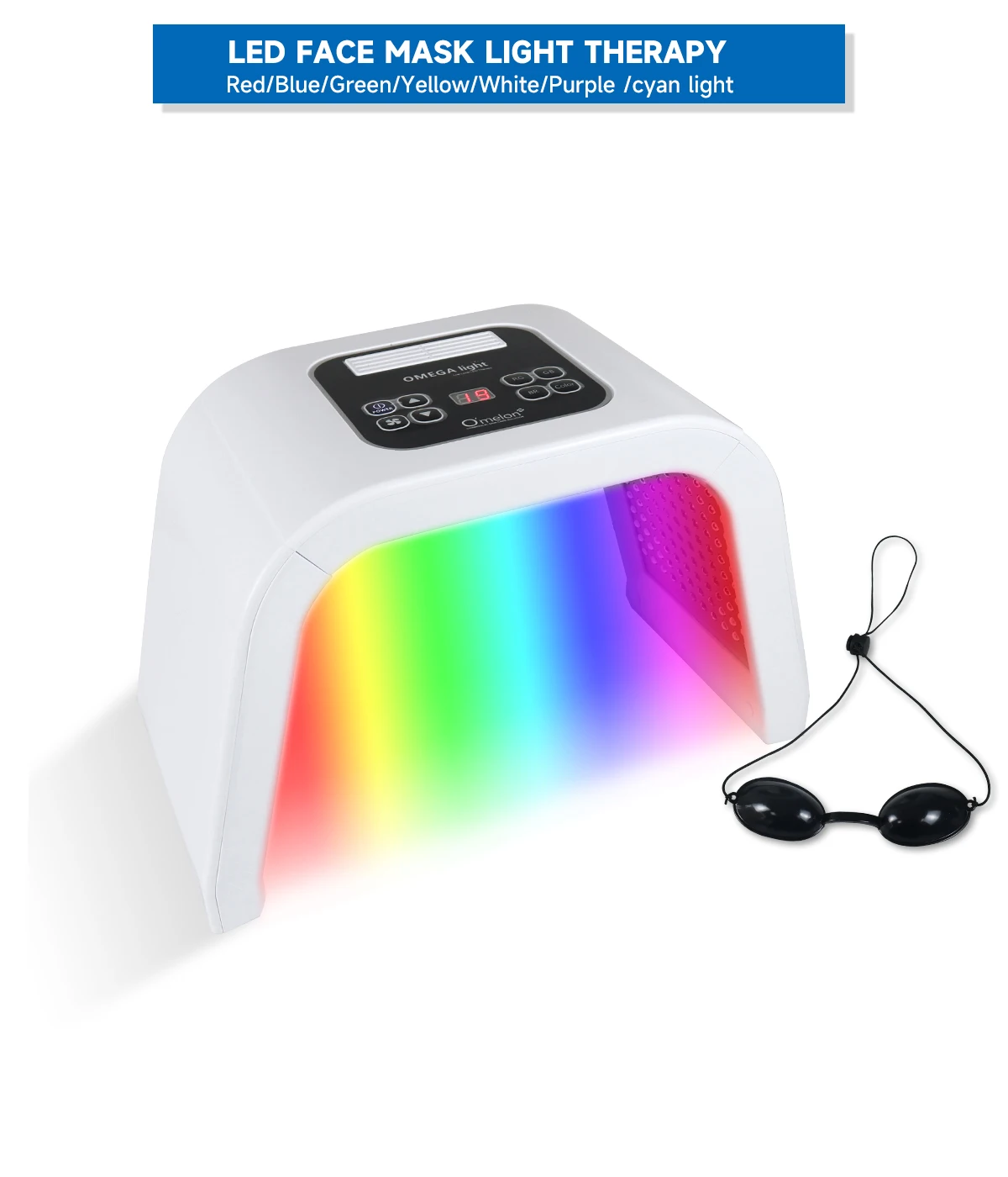 New LED Face Mask 7 Colors LED Facial SPA Device Skin Rejuvenation Light PDT Photodynamic Beauty Machine For Skin Care Equipment