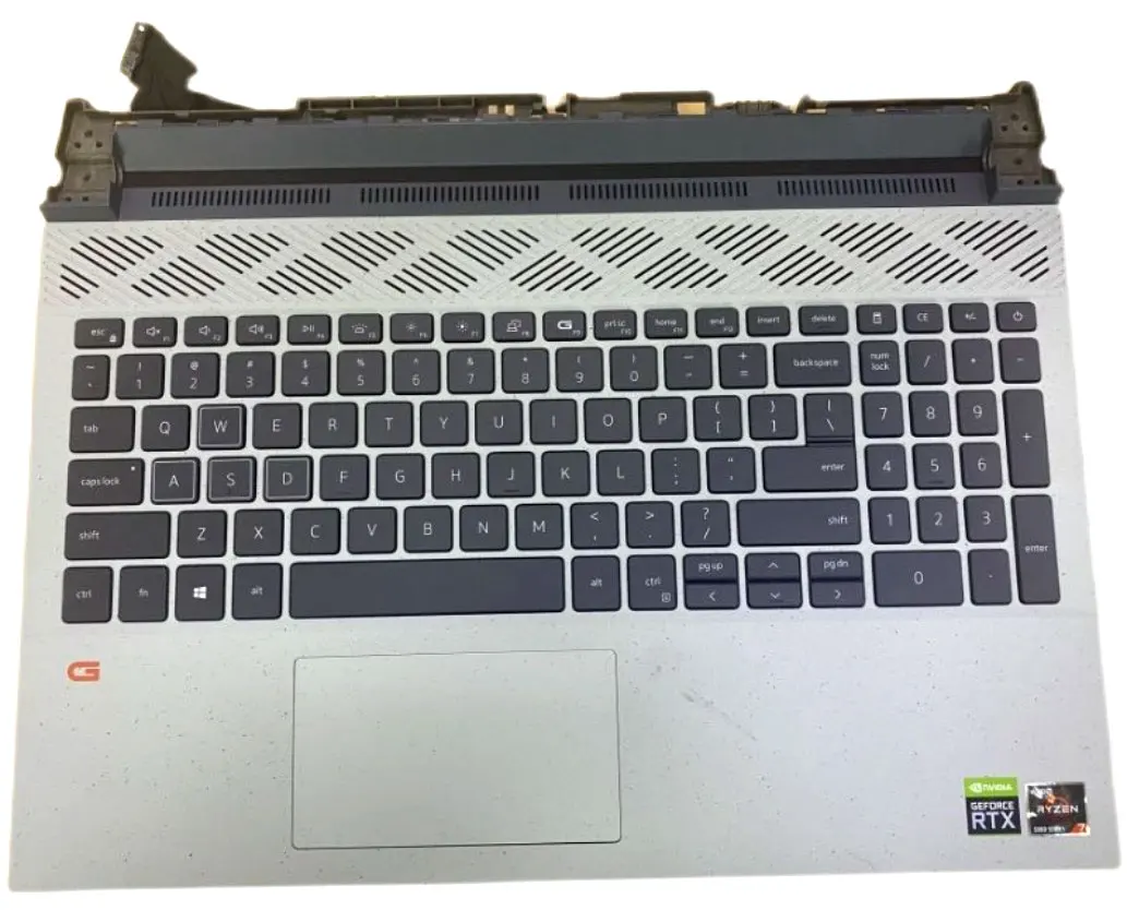 YUEBEISHENG       95%New/org For DELL Dell G15 5510 5511 5515 Palmrest US keyboard upper cover Touchpad Assemly,Silver gray