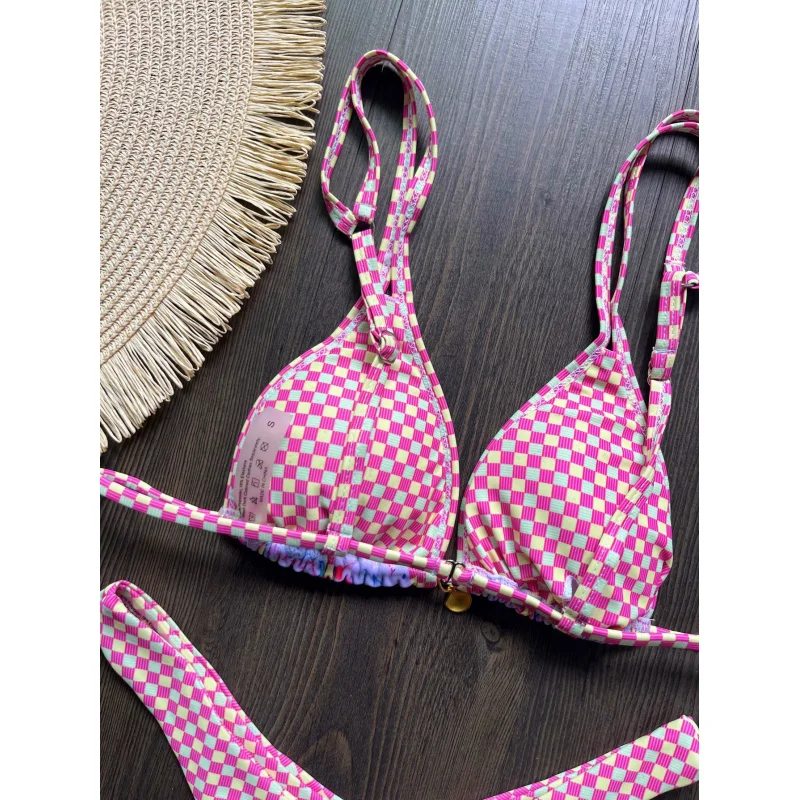 2025New Swimwear Hot-Selling Bikini Printed Sexy Backless Two-Piece SwimsuitbikiniSpot Goods