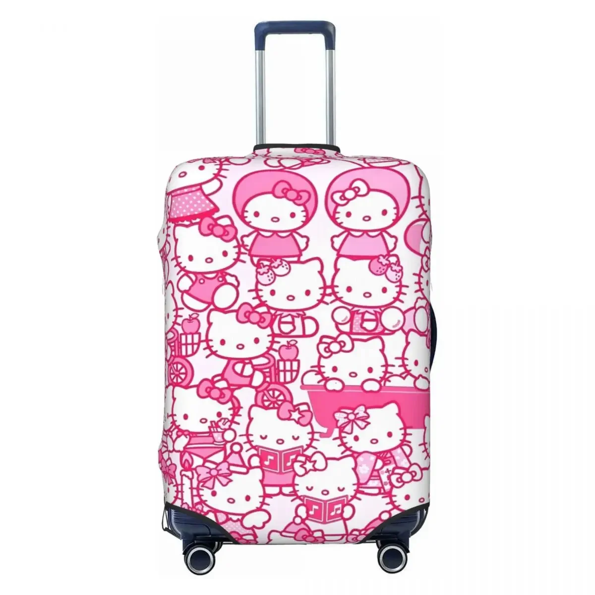 

Чехол для чемодана Hello Kitty Kawaii Cat, путешествия, отдых, забавный чехол для багажа, защита