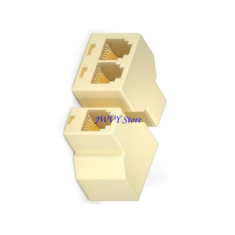 573A効率的なRJ11電話スプリッターアダプター電話スプリッターでは、明確にするための信号分解を最小限に抑える6p4c/ 6p2c