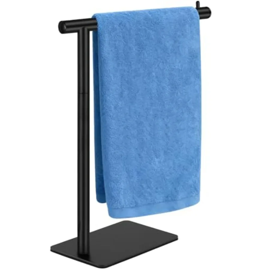 Hand Towel Holder, Stainless Steel Towel Holder Stand for Bathroom, L-Shaped Hand Towel Rack Standing for Vanity Kitchen Counte