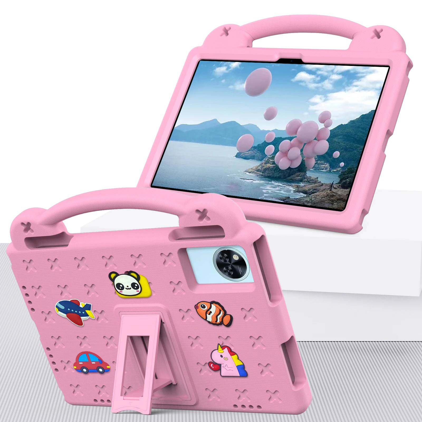 

EVA Kids Cute Case Universal For Lenovo Xiaoxin Pad 11 2025 TB335FC Idea Tab 11 2025 TB336 Built-in Kickstand DIY Funda Cover