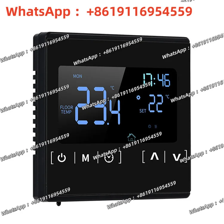 Intelligent Floor Heating Controller Touch Screen Temperature Regulator Programmable Wall-Hung Boiler Linkage for Home Heating