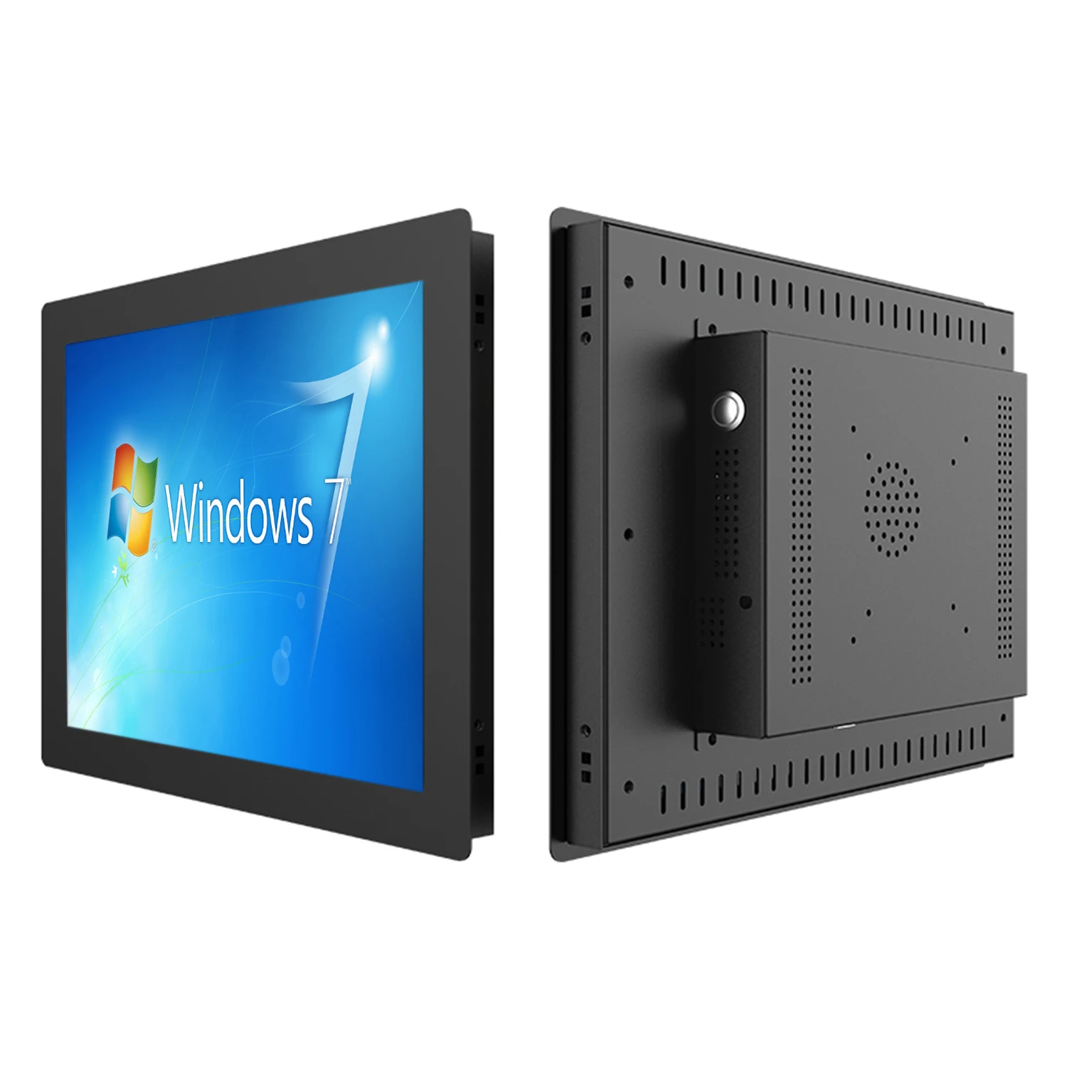 كمبيوتر صناعي 10 12 15 بوصة الكل في واحد مع شاشة كمبيوتر لوحي مقاومة تعمل باللمس مدمجة واي فاي RS232 com win10 pro