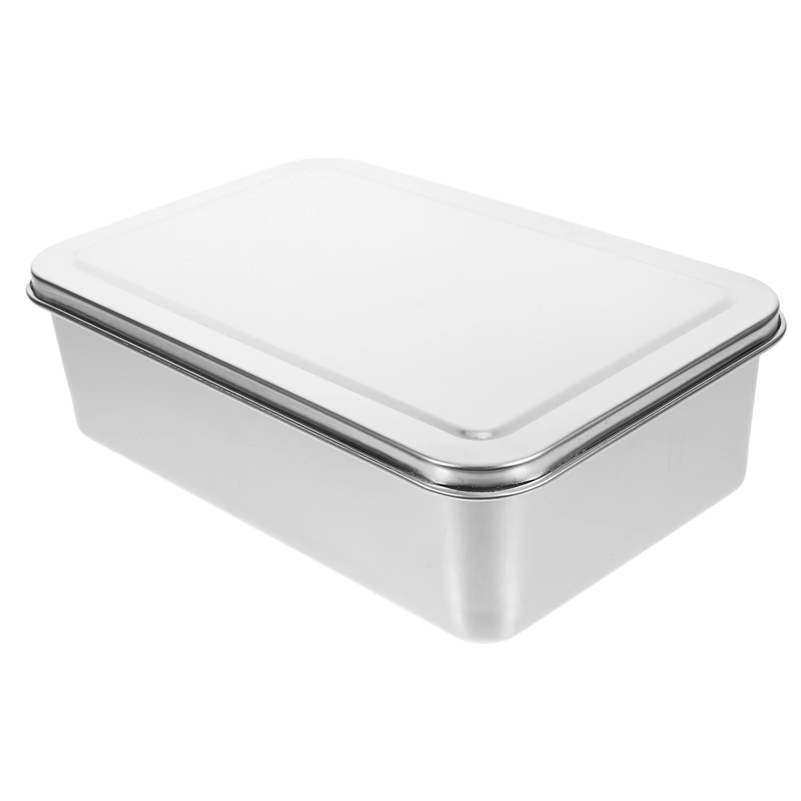 

Cake Baking Box Metal Bread Baking Pan with Lid Deep Rectangular Nonstick Oven Tray Cake Pan Oven Tray Metal Pie Pans