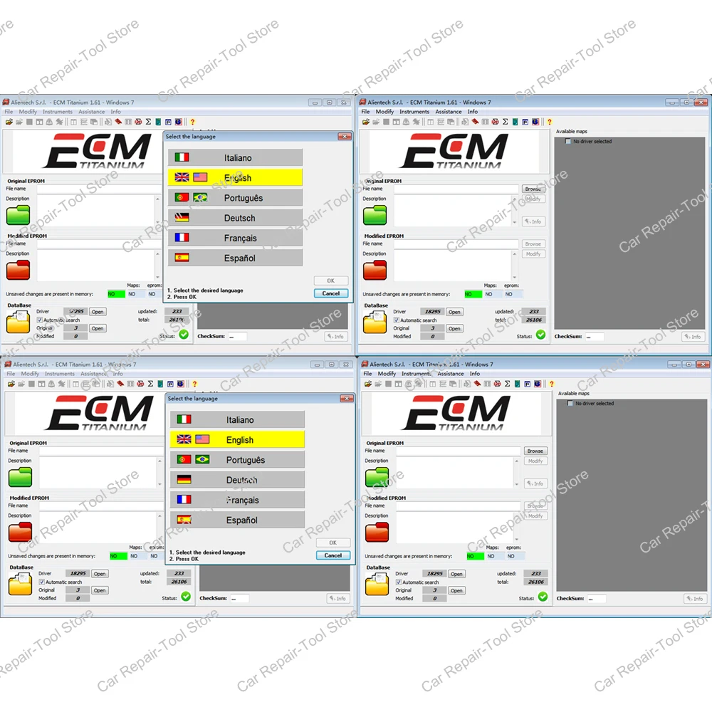 2024 Hot ECM TITANIUM 1.61 With 26000+ Driver ECM 18259+ Drivers for ecu tool For KT-/ AG and K- ESS V2 Send link or Cd or Usb