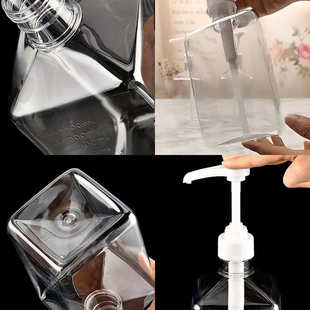 New 1600ml Coffee Syrup Press Bottle with Scale 5/8/10CC Syrup Drip Dispenser Large Capacity Lotion Dispensing Bottle