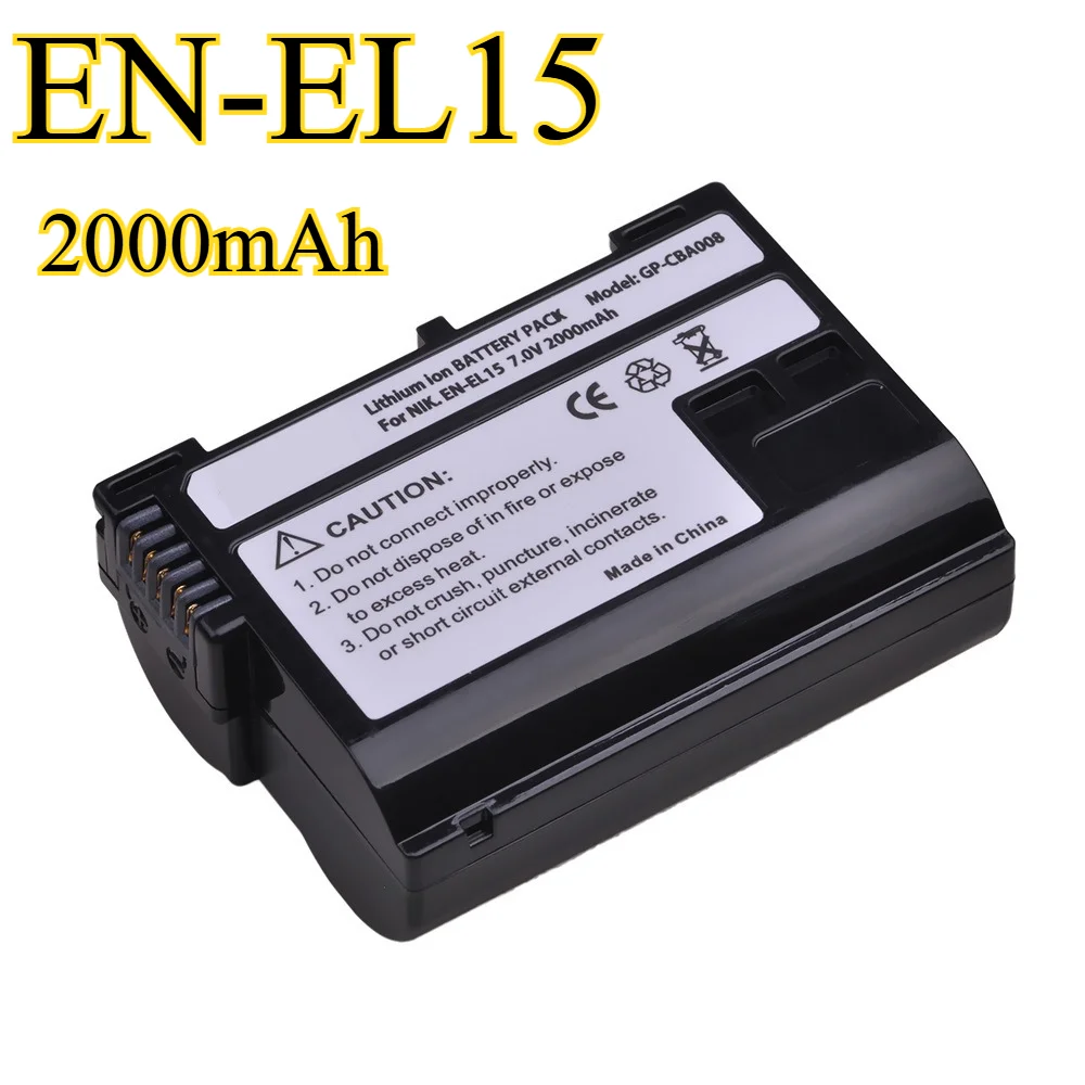 2000Mah EN-EL15 Rep…