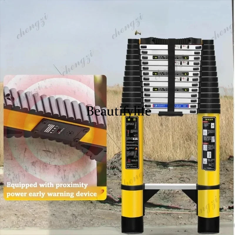 

A81 Aluminum Alloy Telescopic Ladder Electrician Grade Heavy Duty Design For Outdoor Engineering Applications