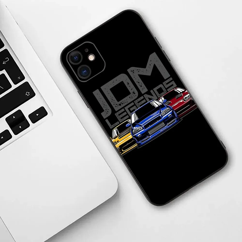 RX7 JDM Legends Cars Phone Case For iPhone 15,14,13,12,11,Plus,Pro Max,XS,X,XR,SE,Mini,8,7 Soft Silicone Cover