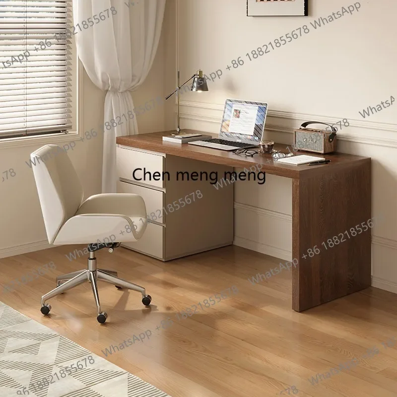 F150 Modern minimalist desk home light luxury office study table solid wood computer desk study desk