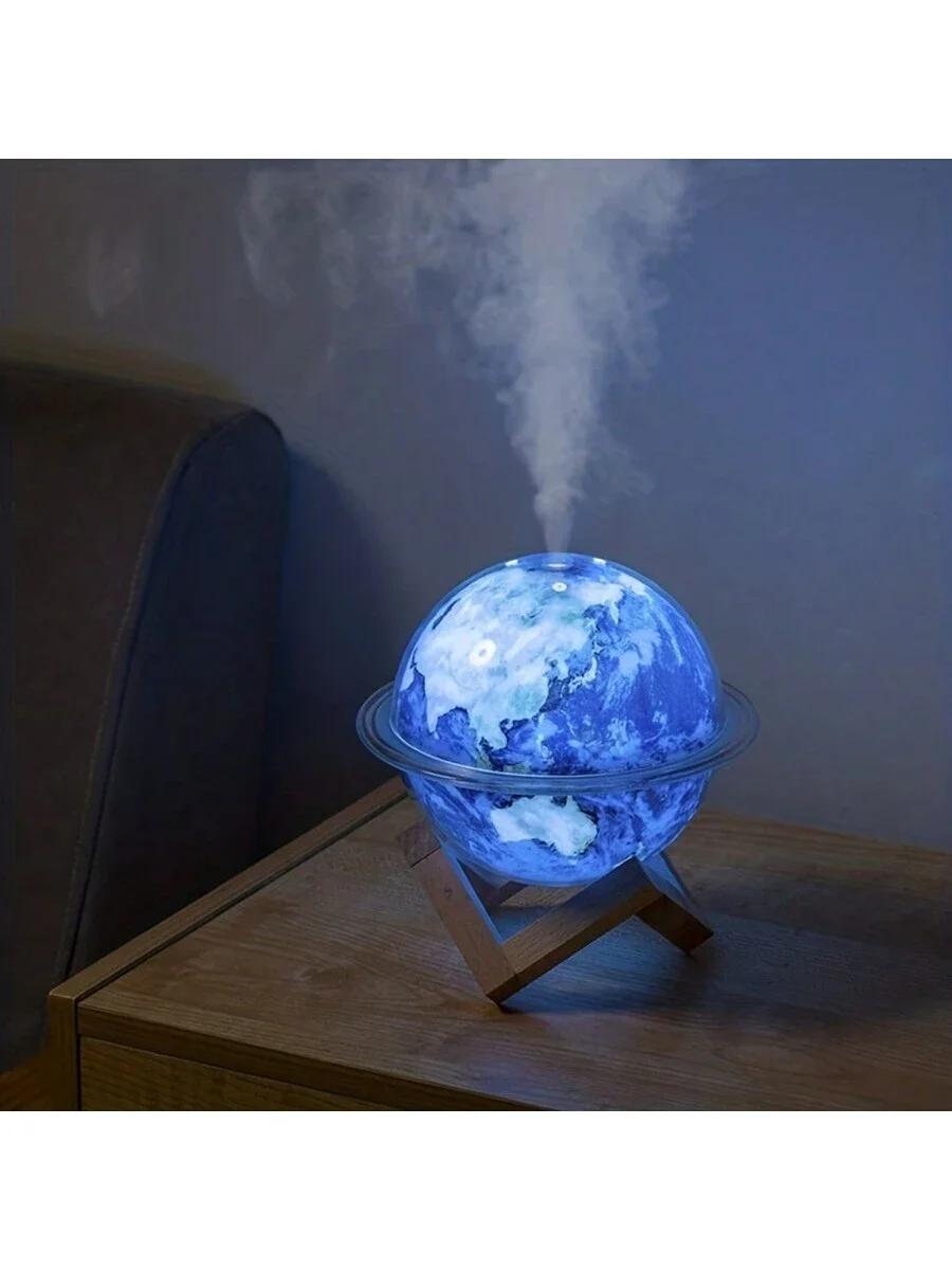 USB Powered Colorful Lights Humidifier - Enhance Atmosphere, Office & Bedroom - Large Spray, Night Light