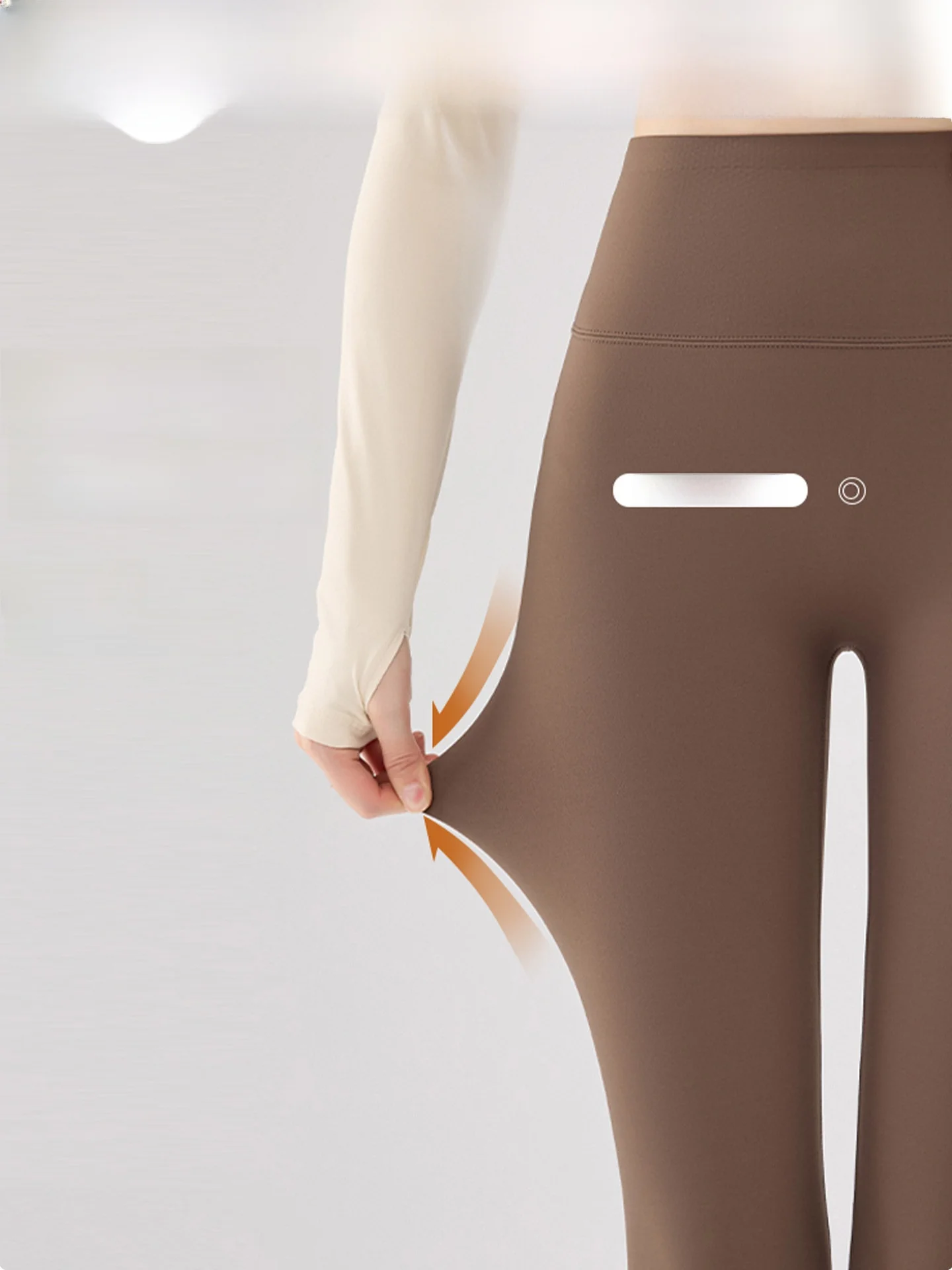 Pantaloni a vita alta Thiened Fce Arkskin Pantaloni da yoga fitn da donna Calore Boting di piccole dimensioni Persona