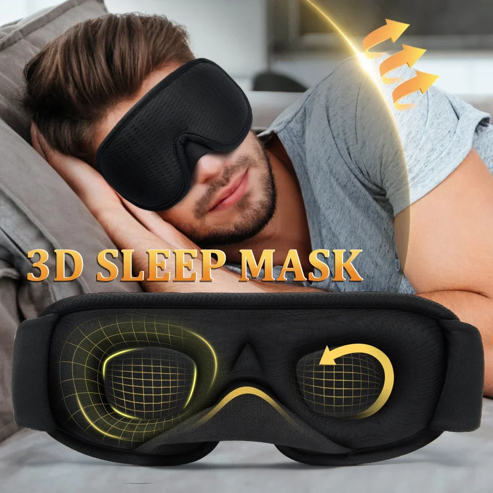 

3D Sleeping Mask Blindfold Sleeping Aid Face Mask Eyepatch Block Out Light Sleep Mask For Eyes Slaapmasker Eye Shade