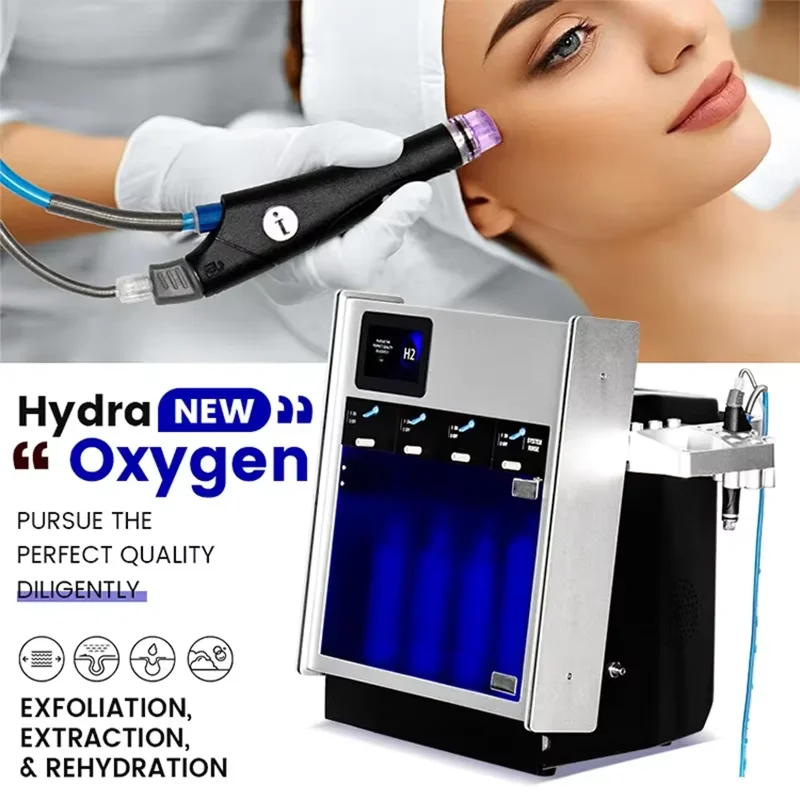 2025Multi Functional Ultrasonic Oxygen Moisturizing Machine Diamond Dermabrasion Facial Enhancement Skin Care Blackhead Removal
