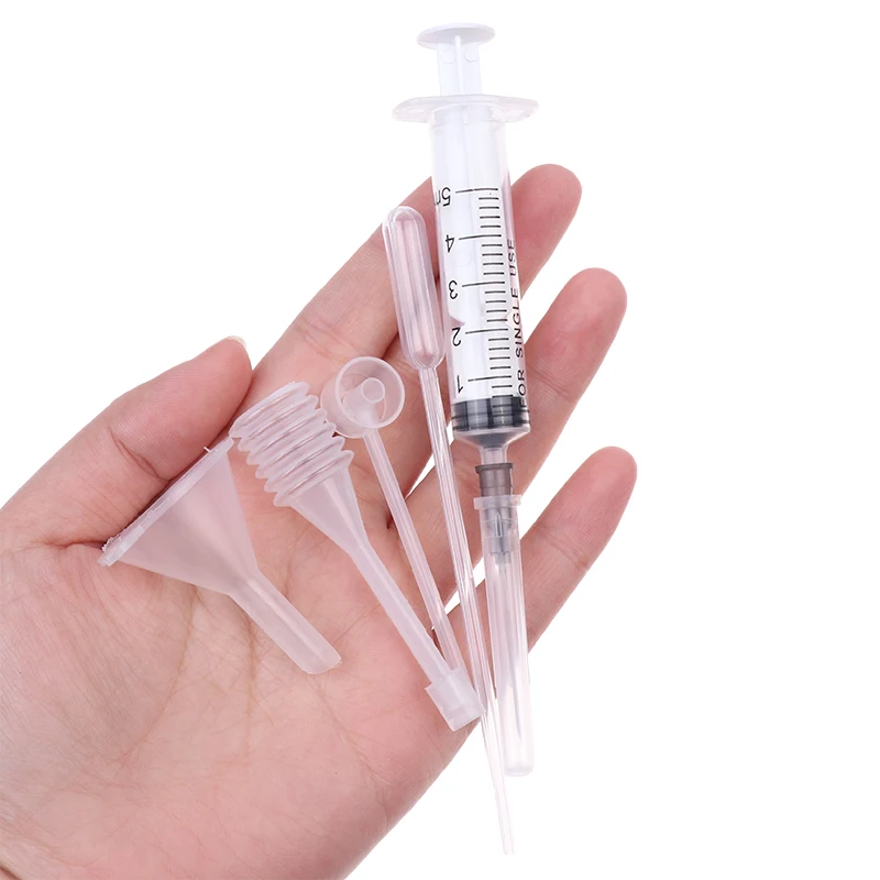 5Pcs/Set Perfume Refill Tools Set Plastic Diffuser Syringe Straw Dropper Funnel Spray Dispensing Required Cosmetic Tools