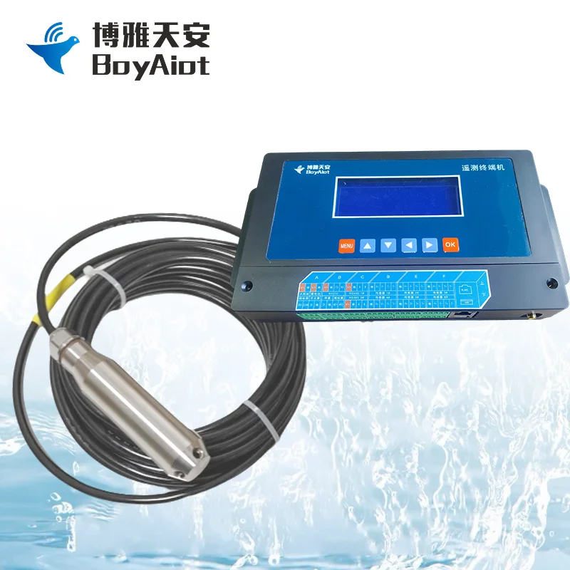BOY-WR04-LT Industriële kwaliteit hydrologische videobeeld Data-acquisitie Transmissieapparatuur Waterniveaudetector Ingangstype