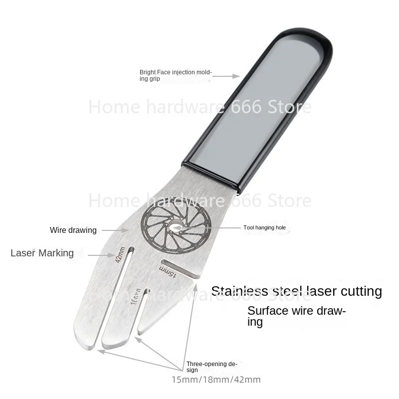 

MTB велосипед дисковый тормоз ротор выравнивание инструменты для выравнивания горного велосипеда корректирующий ключ для выравнивания диска инструмент из нержавеющей стали