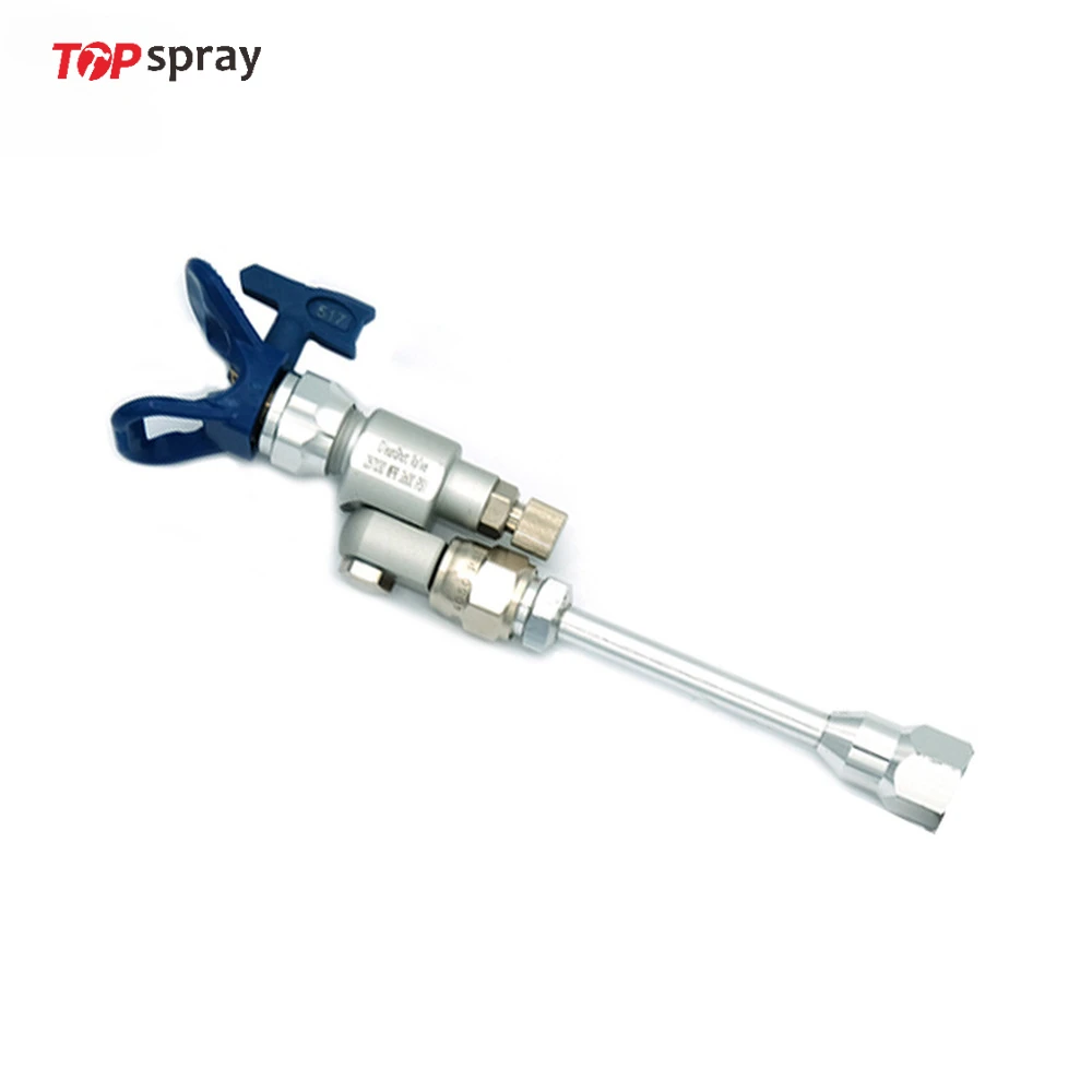 

Topspray CleanShot ShutOff Valve Swivel Joint 287030 and Paint Gun Pole Extensions with 517 Tip for Titan Wagner airless machine