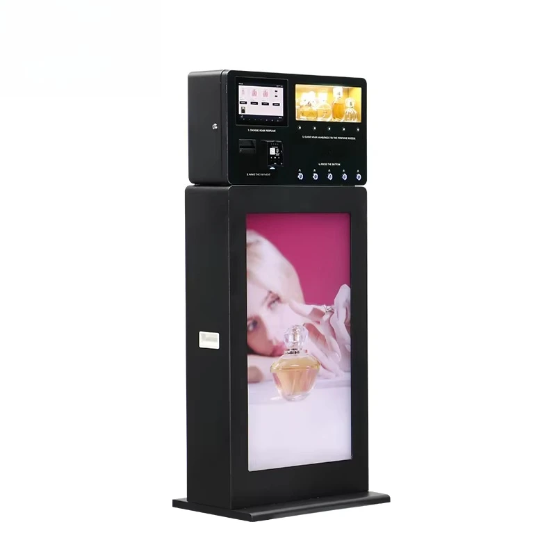 Commercial Perfume Spray Vending Machine Smart Automatic With Stand Large Capacity Touch Control Hotel Mall Public Area