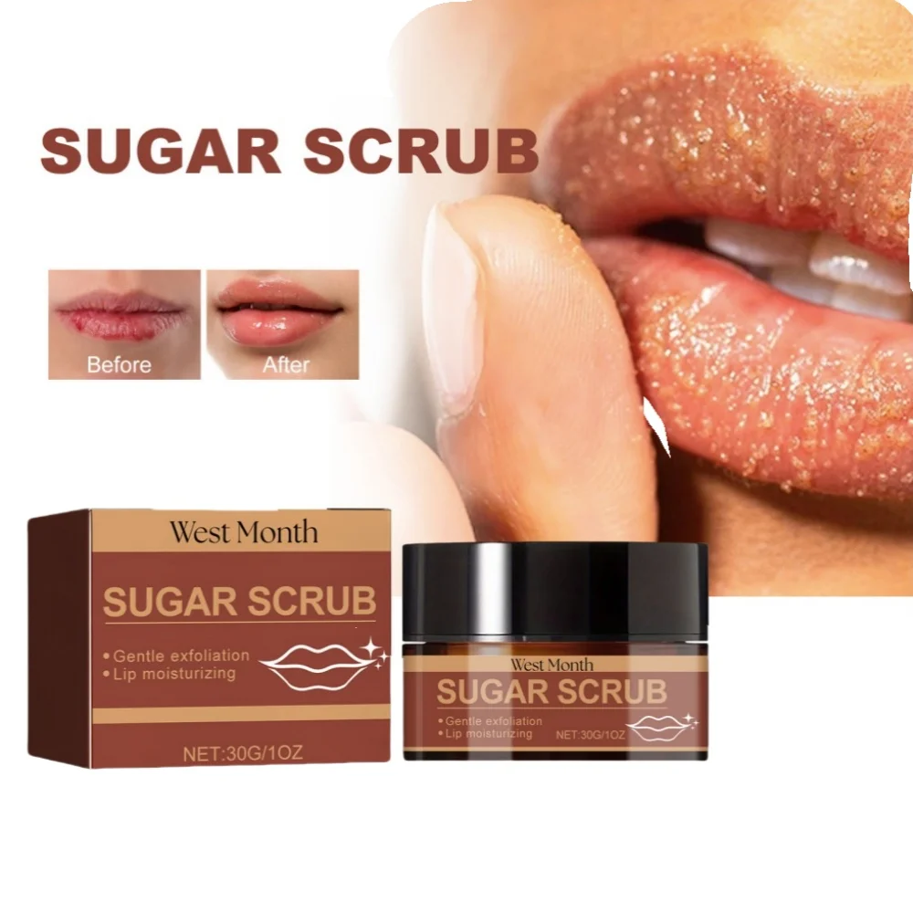 

20g Brightening Lip Scrub - Brightening Black Lips, Reducing Pigmentation and Crack Resistance | Moisturizing Hyaluronic Acid