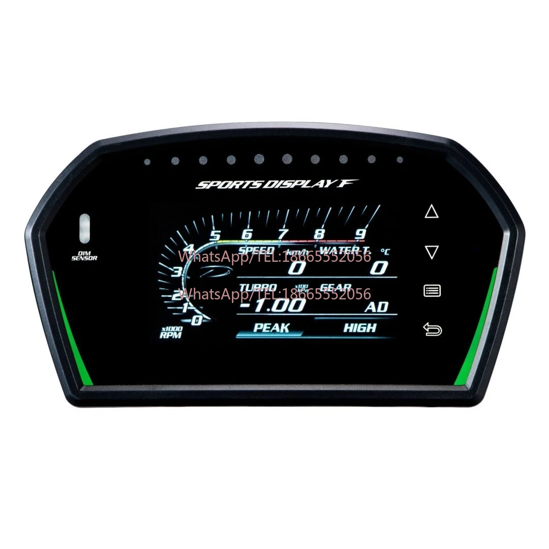 DFSF new LCD modified car instrument track mode water temperature turbine oil pressure speed function