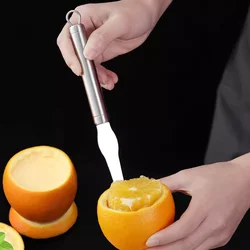 Orange Carving Knife Kitchen 304 Stainless Steel Peeler Milk Pudding Cutting Tools Navel Orange Core-removing Core-digging Tools