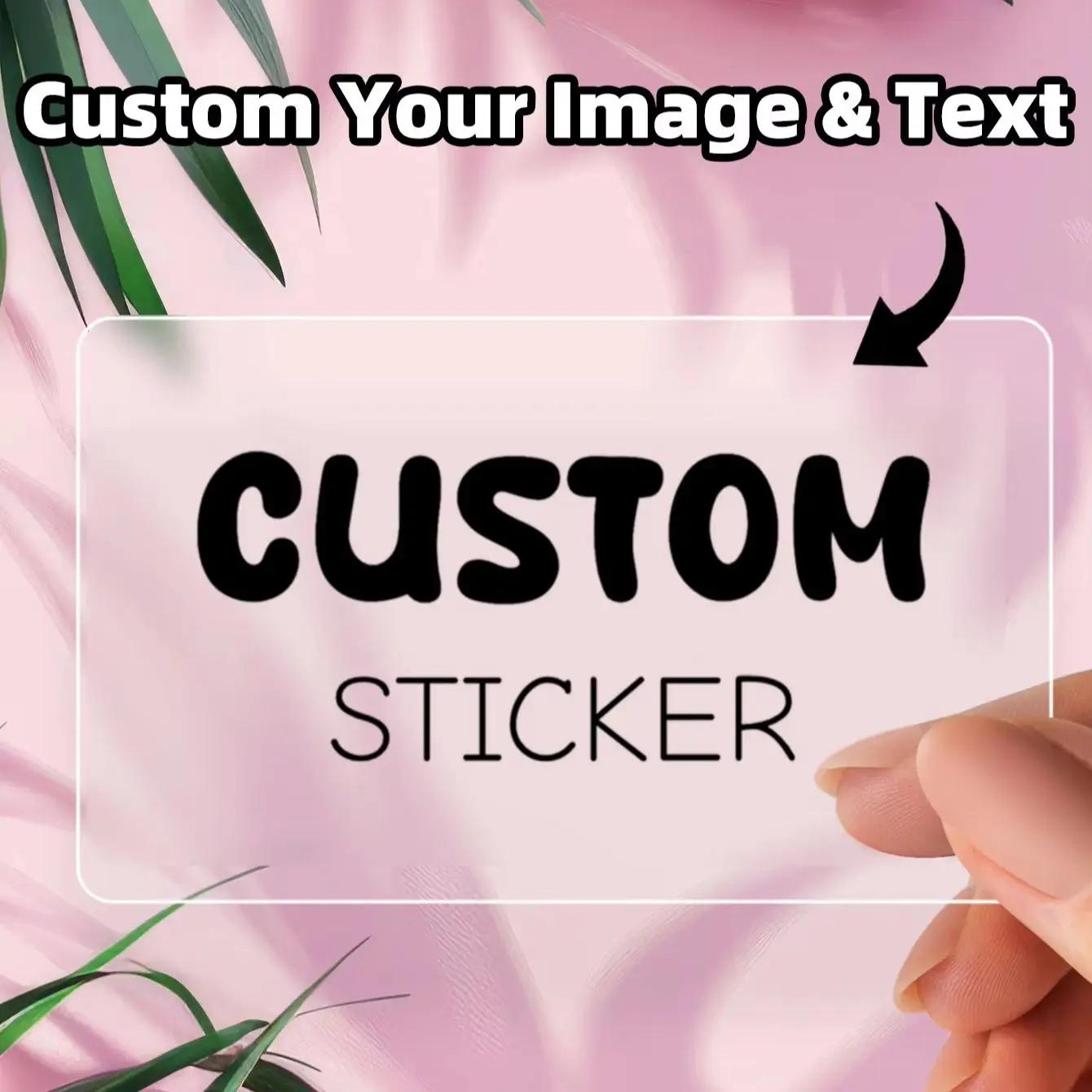 

1/40/120/240pcs Custom Rectangle Stickers for Party Label Packaging, Waterproof Strong