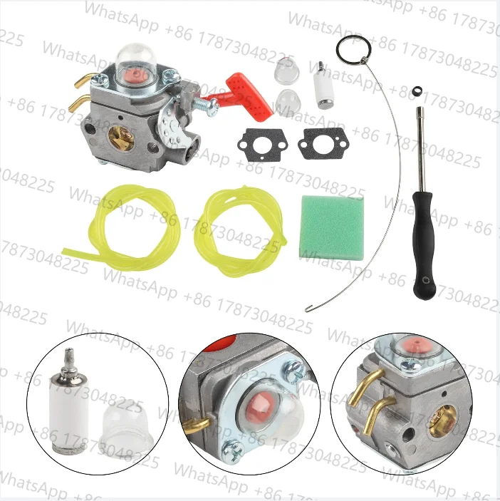 WT458 Carburetor Fit for Homelite Models A03003 A03002 A04445A A04445 ST145 ST155 for String Trimmer Maintenance