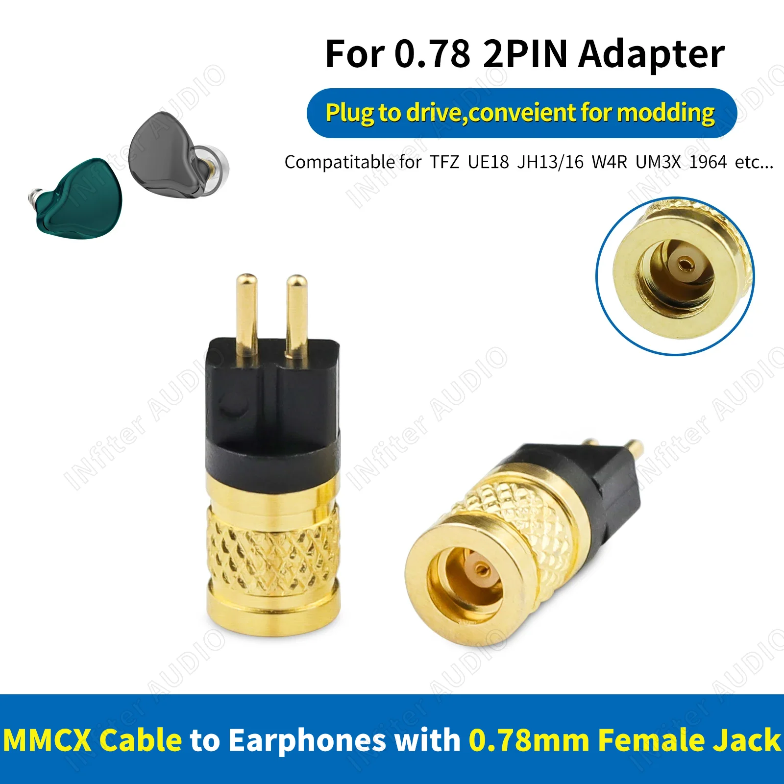 0.78 Naar Mmcx 0.78Mm 2pin Naar Mmcx 0.78 Adapter Mmcx Naar 0 78Mm 2pin Adapter Mmcx Naar 0 78Mm 2pin Adapter Straight Mmcx Naar 0.78 2pin