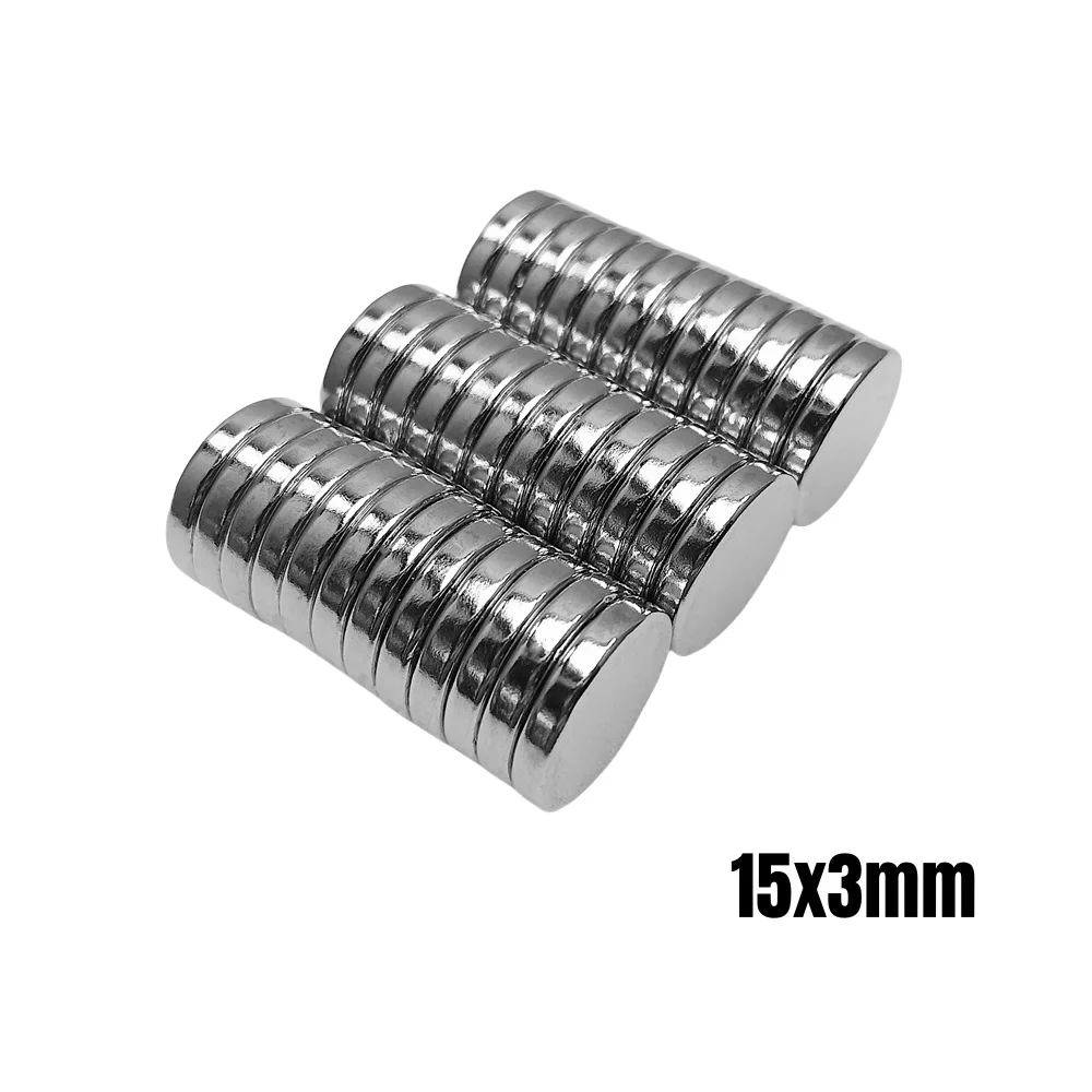 5/10/20/50/100pcs 15x3 Minor Search Magnet Dia 15mm X 3mm Bulk Small Round Magnetic Magnet 15x3mm Neodymium Magnets Disc 15*3 Mm