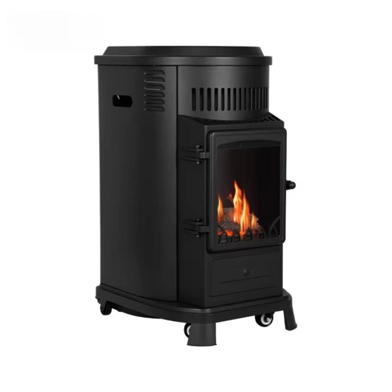 Red flame 3.4 kW portable gas heater indoor liquid oil and gas gas living room heater