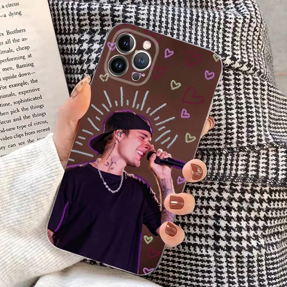 Fashion J-Justin B-Bieber Phone Case For iPhone 15 14 13 12 Mini 11 Pro XS Max X XR SE 6 7 8 Plus Soft Silicone Cover